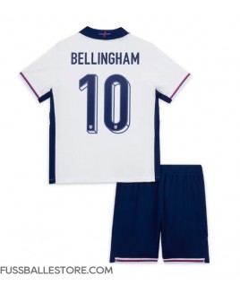 Günstige England Jude Bellingham #10 Heimtrikotsatz Kinder EM 2024 Kurzarm (+ Kurze Hosen)
